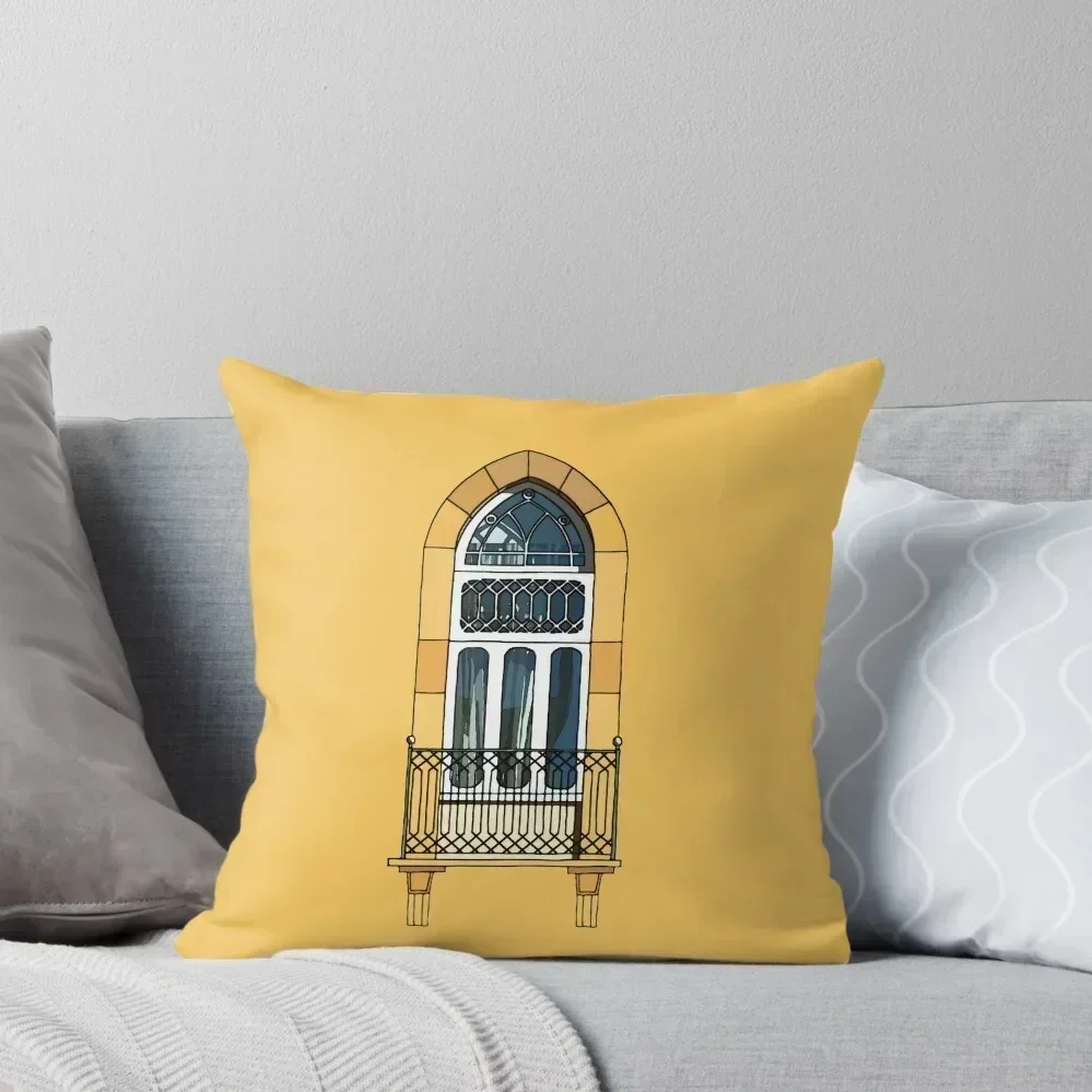 

Digital Watercolor Art: Traditional Lebanese Window Throw Pillow Christmas Pillows Ornamental Pillow pillow