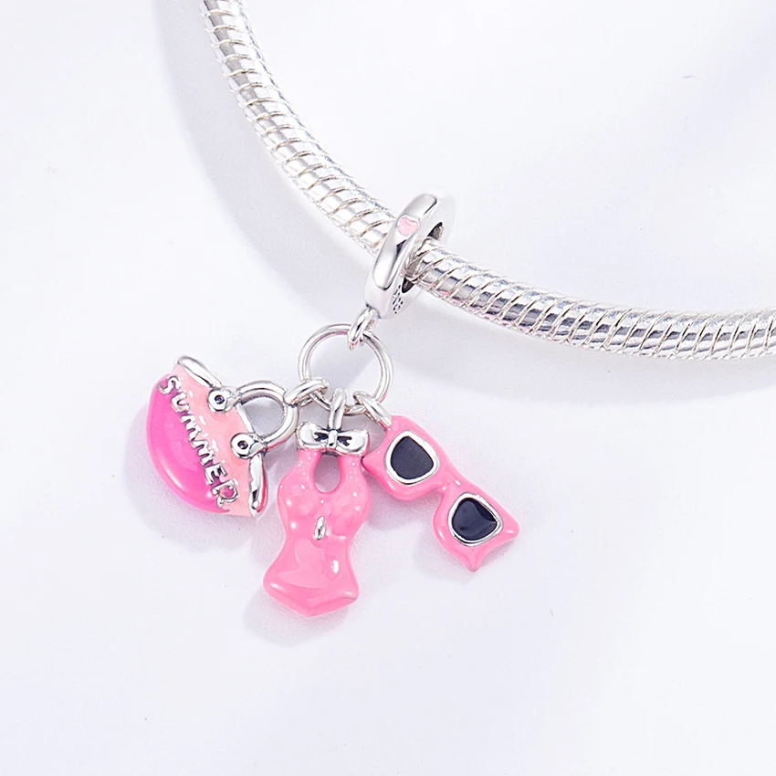 Pan Charms Original Bag, Skirt, Glasses Dangle Charm Bracelet Pendant Jewelry