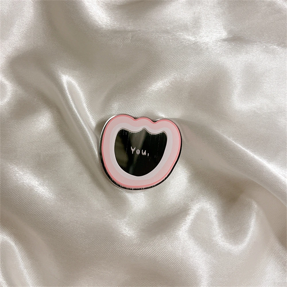 Cosmetic Love Heart Make Up Mirror Bracket Phone Grip Tok Griptok Korea Holder Ring For iPhone 15 Accessories Phone Stand Holder