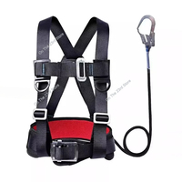 Three-Point Half Body Work Safety Belt Outdoor Rock Climbing Electrician Construction Wear-resistant Safety Harness Rope Set