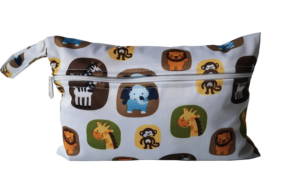 35 pattern NEW Size: 15*22.5CM Wetbags Washable Reusable Cloth diaper Nappies Bags Waterproof Swim Sport Travel Carry bag