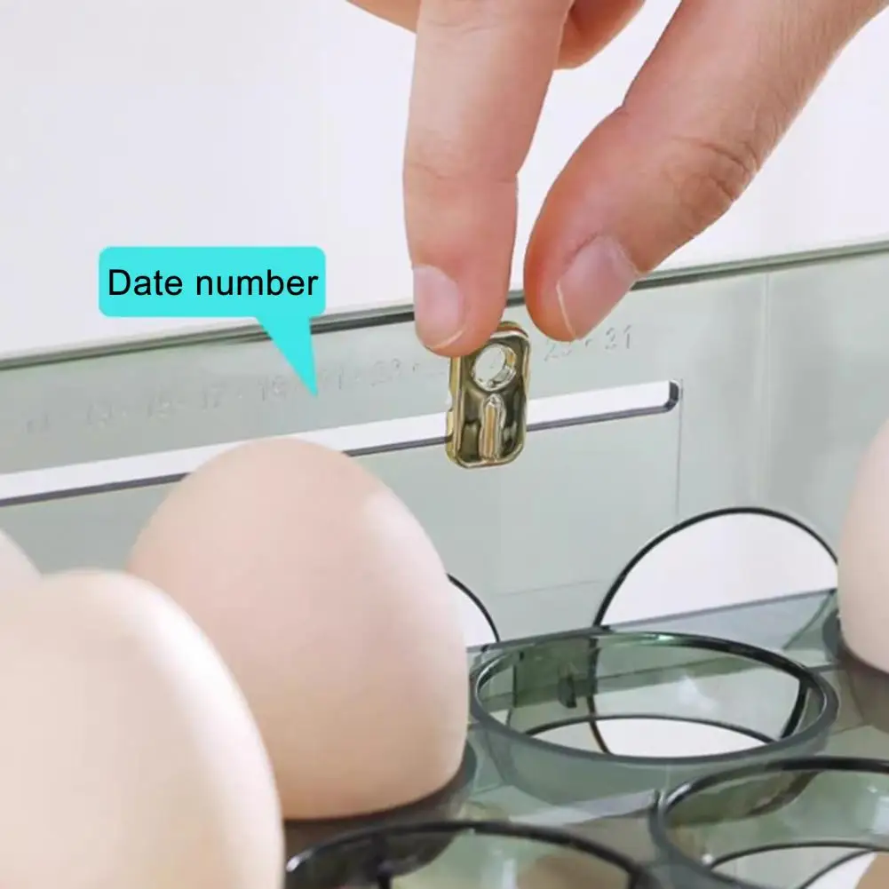 Kitchen Egg Storage Box Three-tier Egg Organizer with Date Indicator Refrigerator Egg Storage Box for 30 or 18 Eggs for Fridge