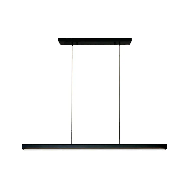 

Минималистичная длинная люстра для ресторана, современный минималистичный креативный скандинавский дизайнерский светильник, барный стол, длинная лампа с одним словом