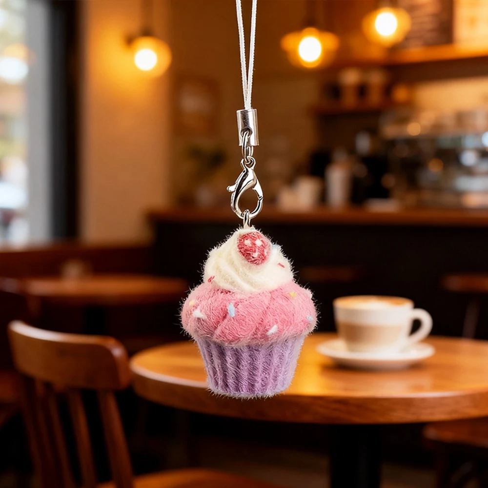 2026 الاتجاه الجديد يتدفقون ثلاثية الأبعاد الوردي الفراولة كعكة الحبل لطيف الهاتف Charms قلادة Kawaii ديناصور المفاتيح سماعة الزينة #6