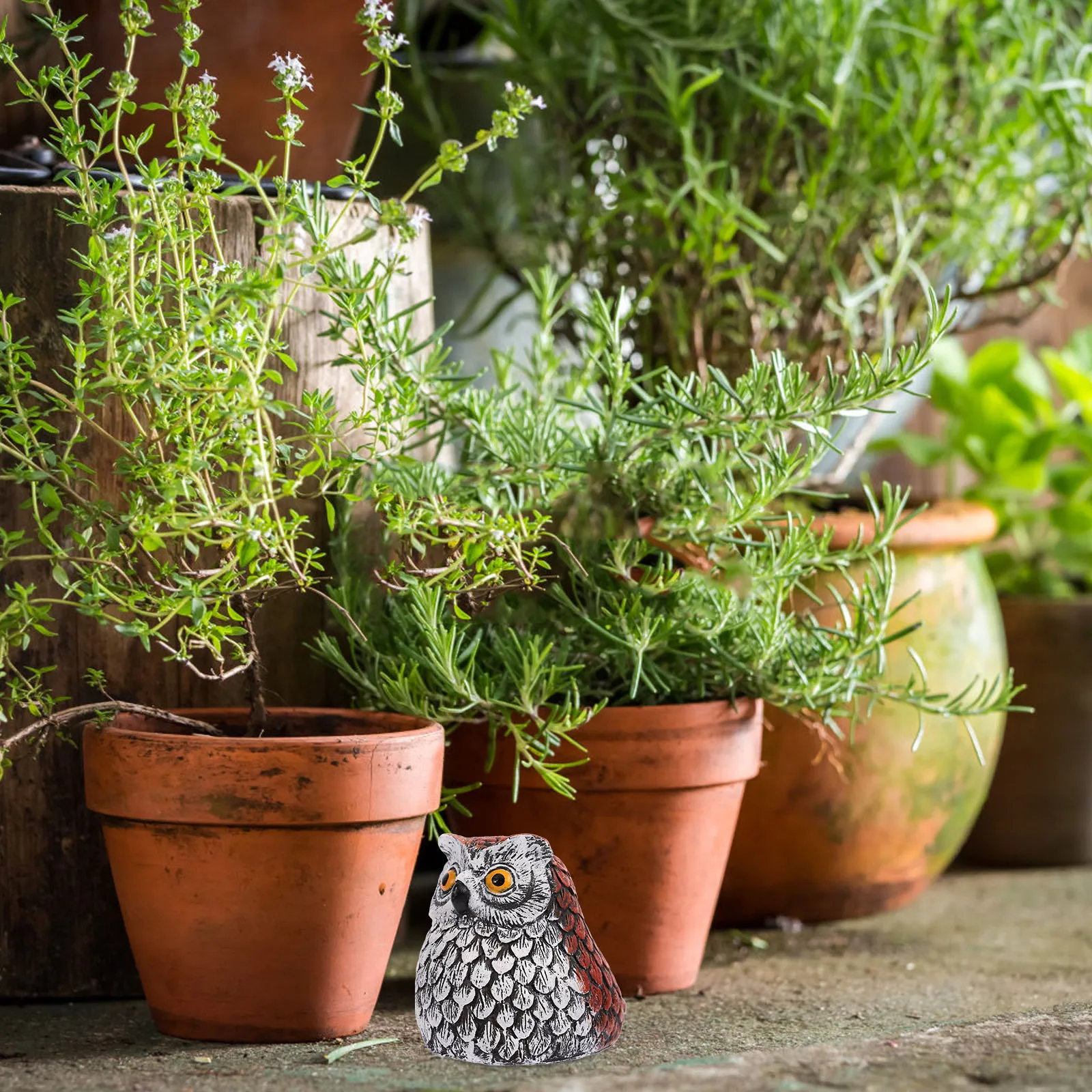 

Owl Key Hidden Box Decorative Hider Statue Rock Sculpture Ornament Resin Craft Yard Garden Outdoor Use Durable Weatherresistant