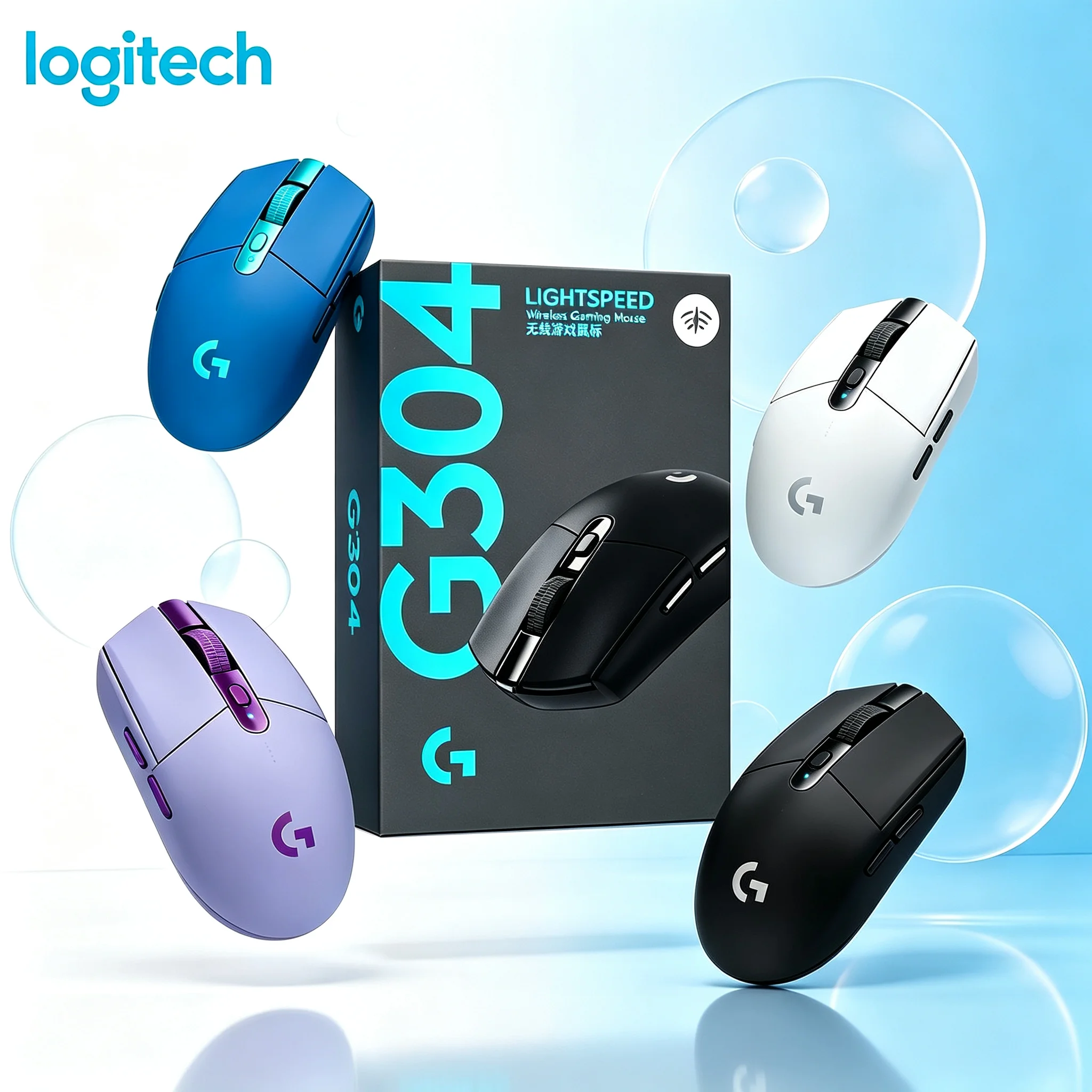 Original Logitech G304 G‑Series Wireless Gaming Mouse High Responsive 6 Keys 12000DPI Optical Mice For Gamers