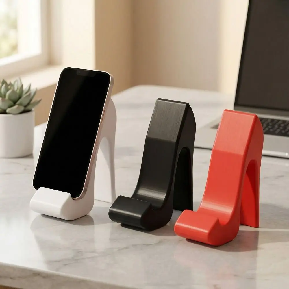 Soporte para teléfono con tacón alto impreso en 3D, soporte antideslizante Universal para teléfonos inteligentes, soporte creativo Kawaii para teléfono, regalos para niñas