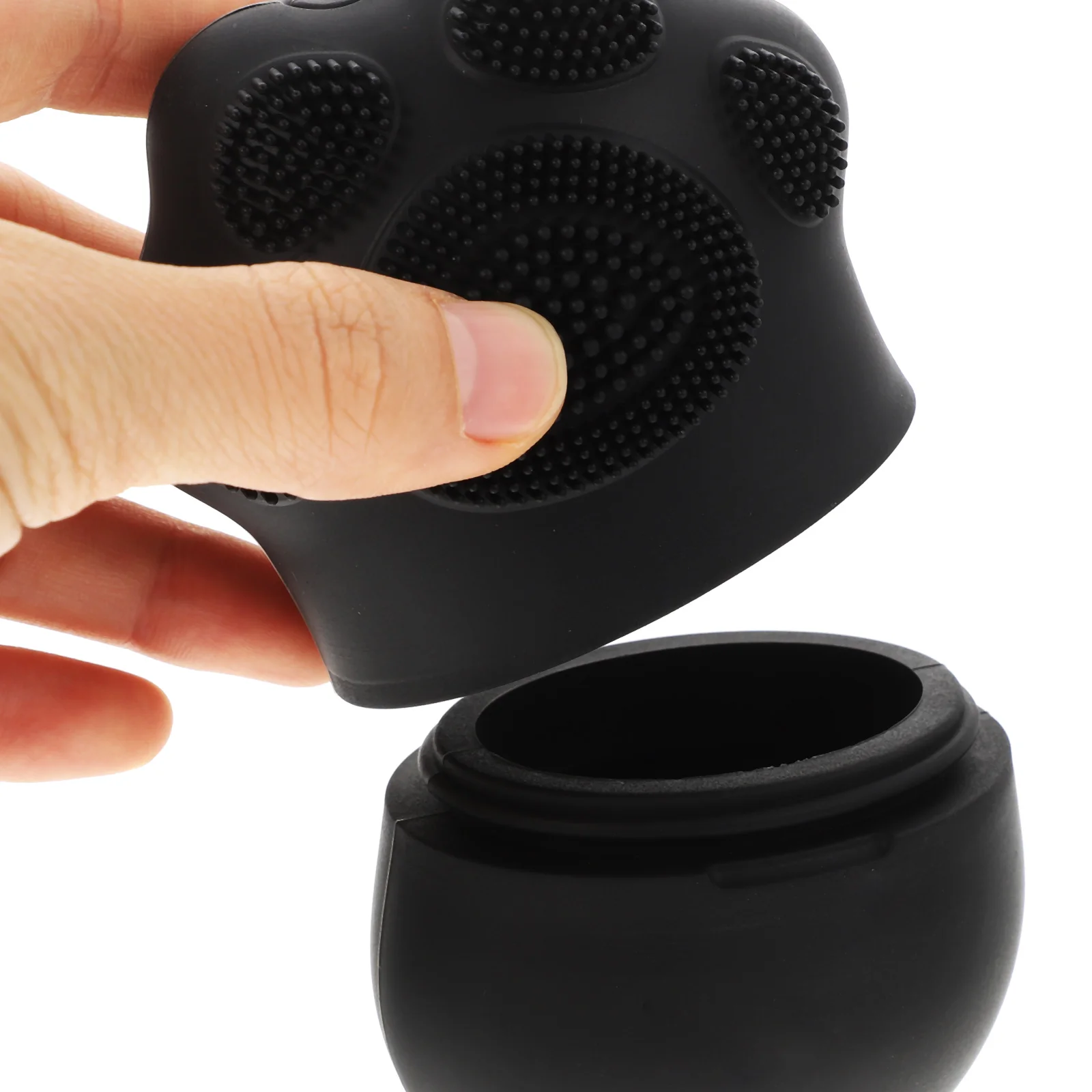 Silicone Face Massager Black Food Grade Reusable Cat Paw Ice Pack Facial Tools Skin Care Icing Tool