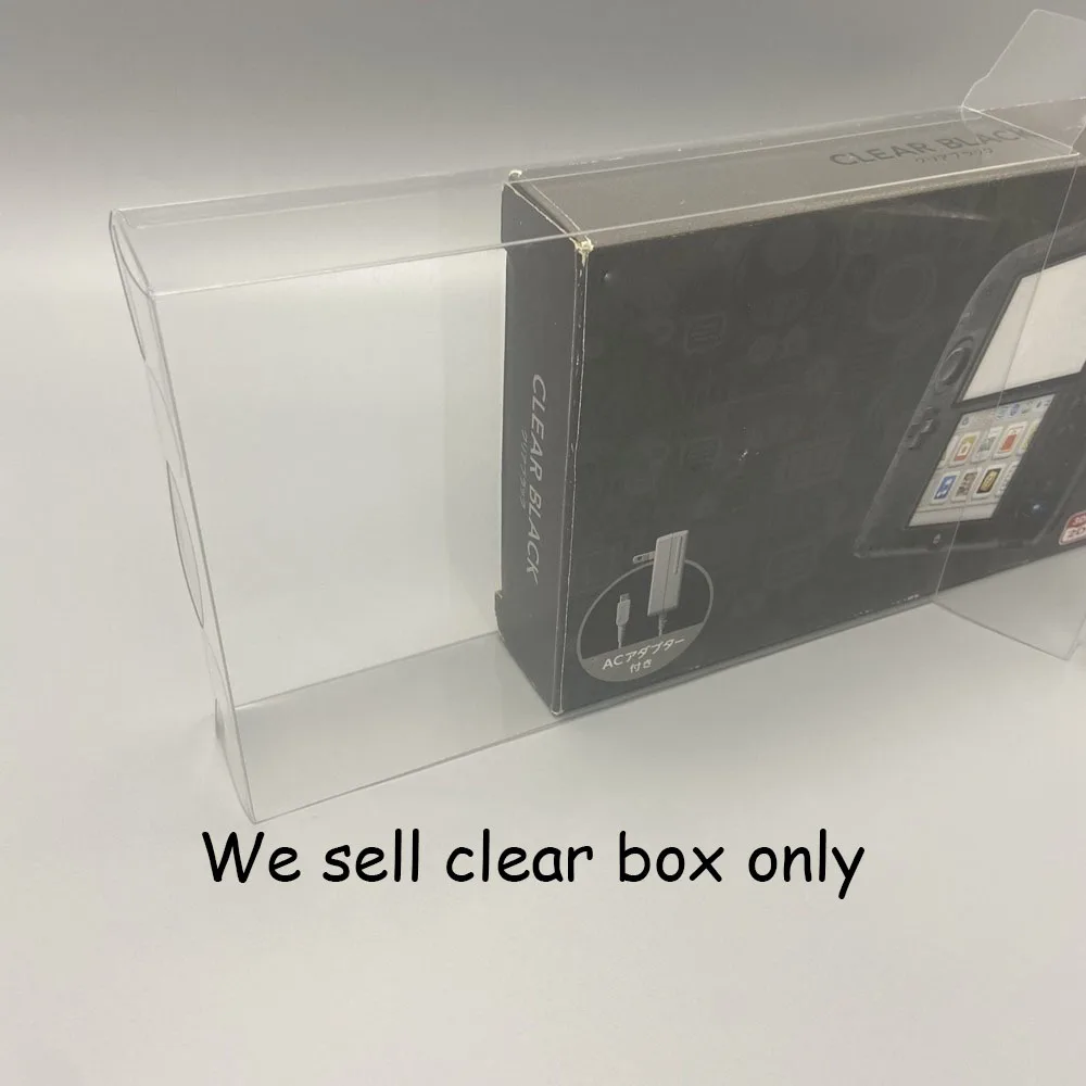 

100 PCS Transparent PET cover box For 2DS For Japan version USA version game console storage display box