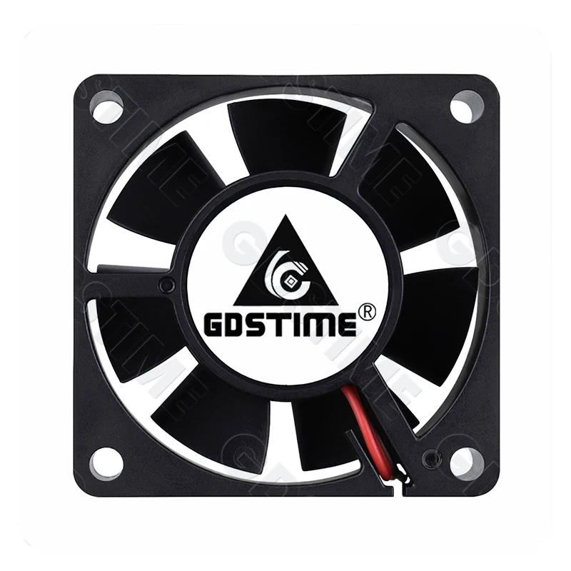 2 Pcs Gdstime 60x60x20mm 6020 12V 24V Dual Ball 3D Printer Cooler Fan 60mmx20mm Brushless Machine Equipment DC Motor Cooling Fan