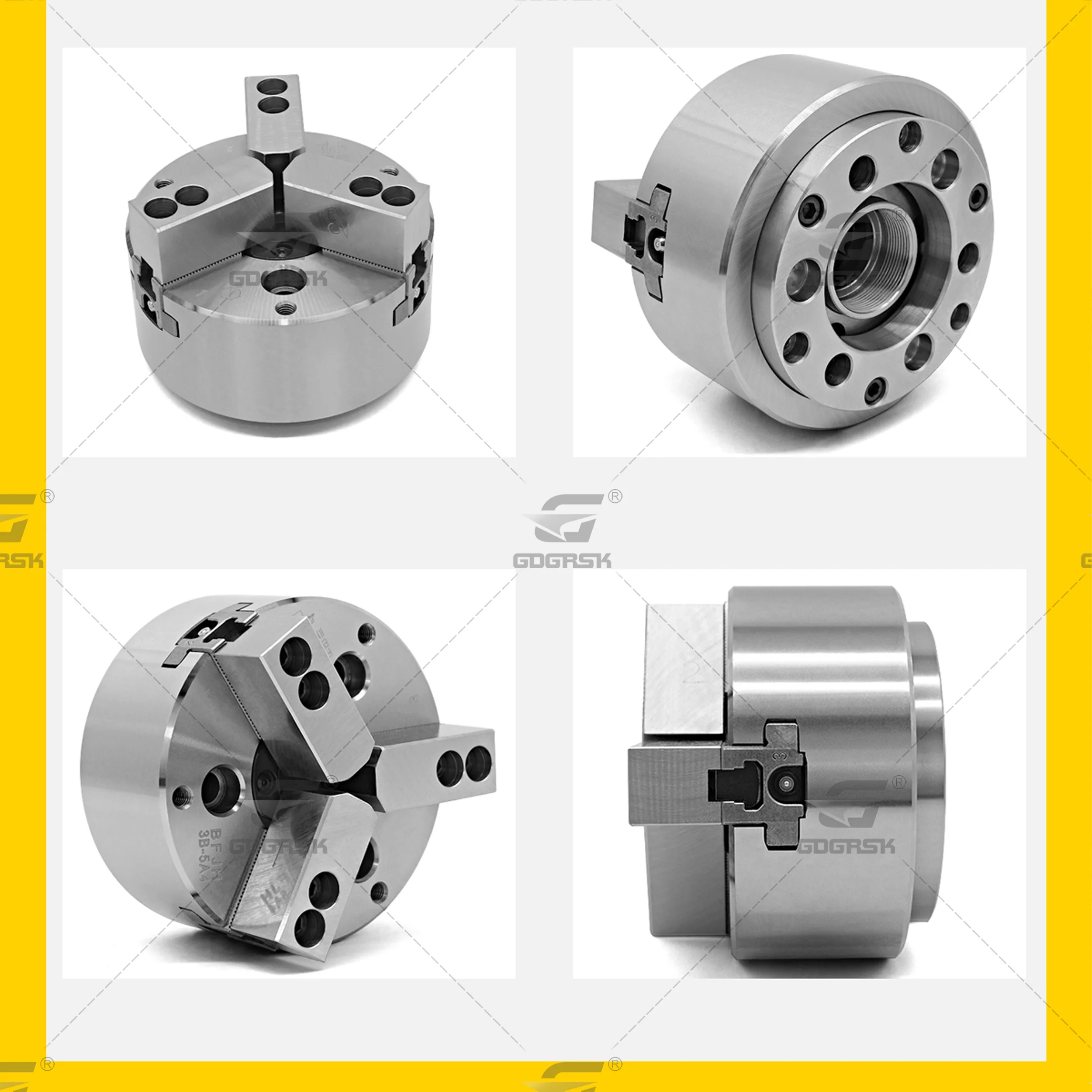 High precision Hollow hydraulic chuck/Oil pressure chuck 5 6 8 10 inch standard high speed 3 jaws chuck For mechanical CNC lathe