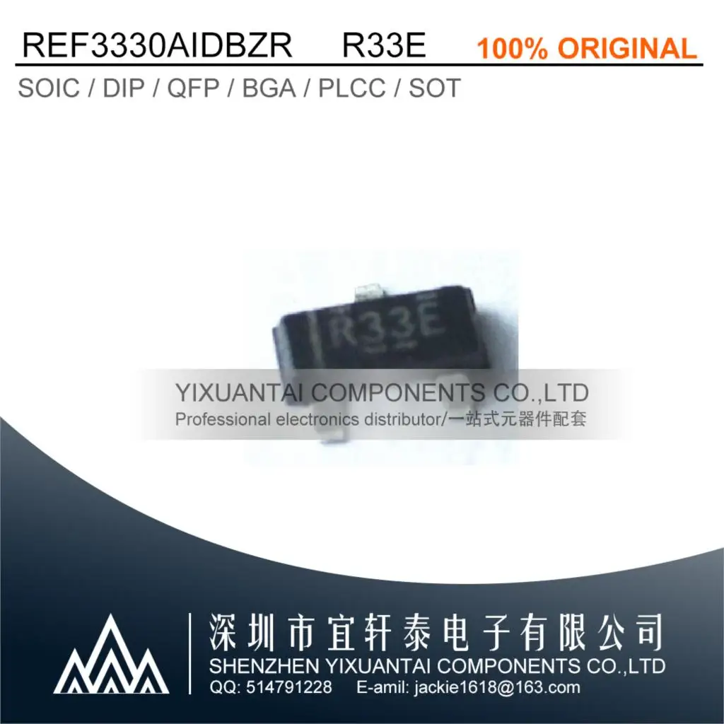 

10pcs/lot Free shipping original REF3330AIDBZR REF3330 R33E SOT23-3