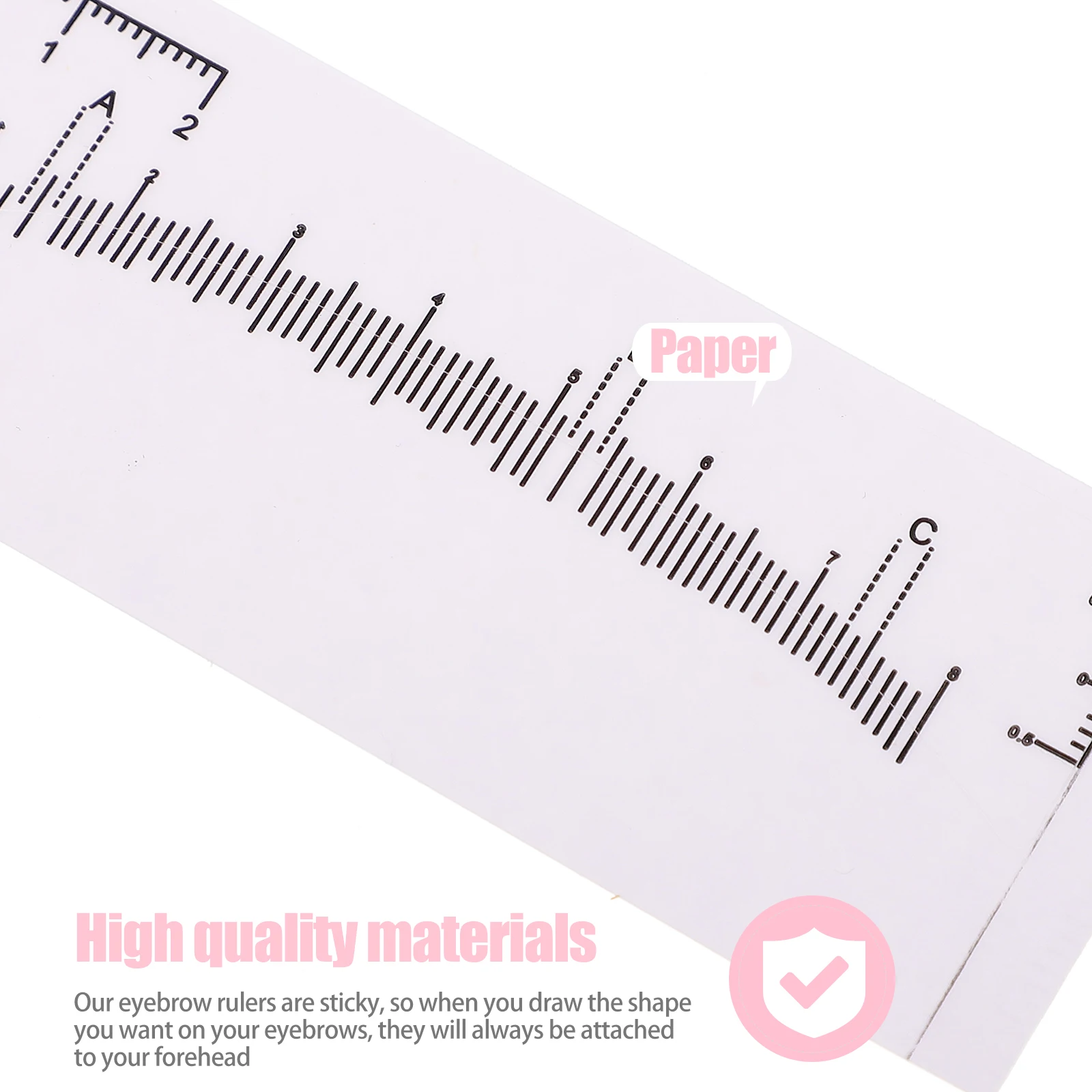

100 Pcs Eyebrow Ruler Tattooing Microblading Portable Girl Home for Tool Travel Measuring