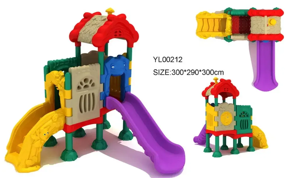 2021 New Style Safety Amusement Equipment Colorful Plastic Slide for Kids Commercial Outdoor Playground Equipment