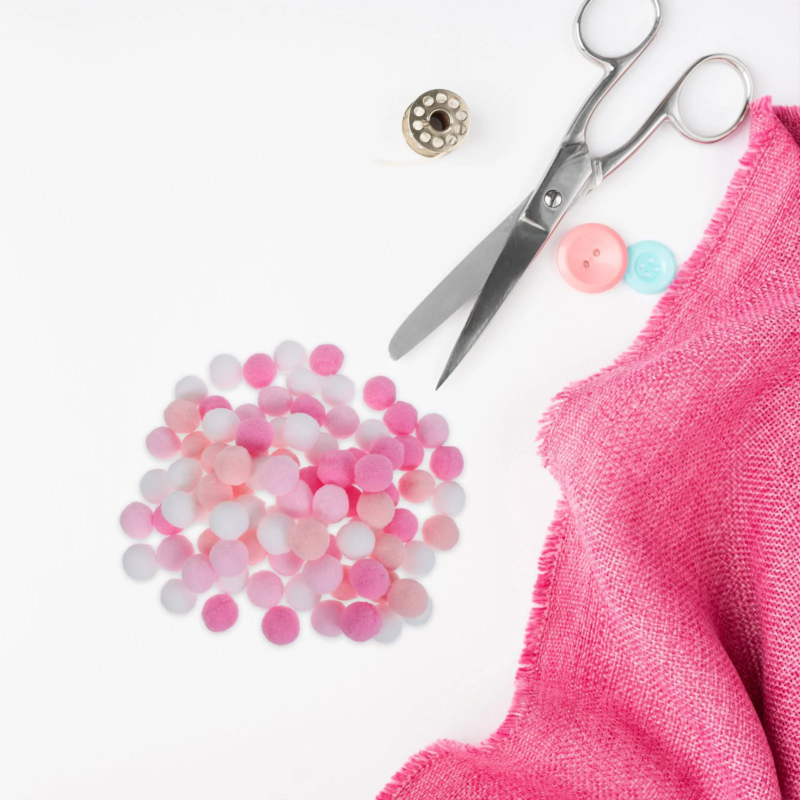 

200 шт. мини-помпонов 2,5 см, пастельные полиэстеровые шарики для рукоделия, декора для вечеринок, маленькие помпоны оптом, разные цвета