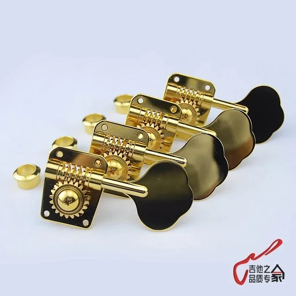 Four String Electric Bass Head Curler, Button and Shaft GB1 Gold