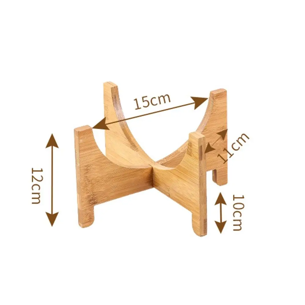 Multi-functional Wood Flowerpot Holder Crossed Shape Floor-Standing Bonsai Display Stand Desktop Ornament Home Decoration