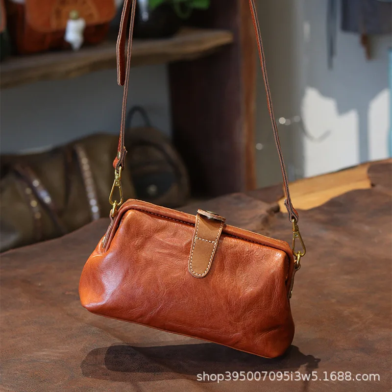 Cobbler Legend Genuine Leather Shoulder Bag For Women Vintage Small Shoulder Messenger Cross Body Bag