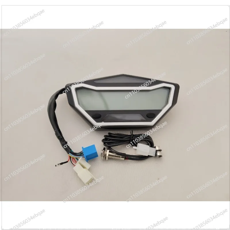 For Motorcycle Modification Instrument Adjustable 7-color High Definition LCD Screen Straddle Bike Code Meter Speedometer