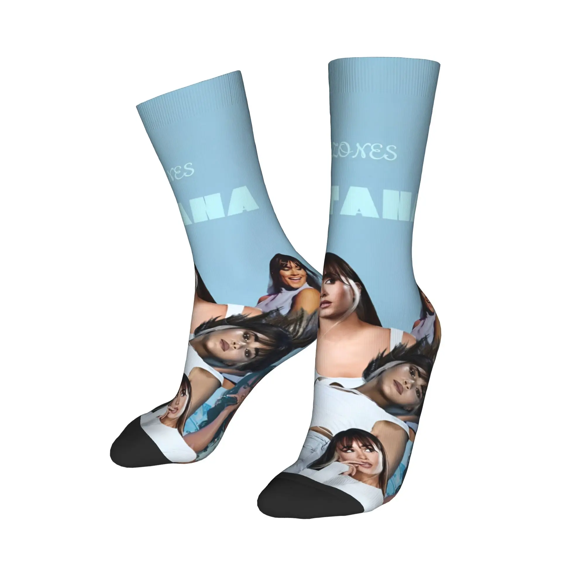 

Сумасшедший дизайн Aitanaed Music Баскетбольные носки Длинные носки из полиэстера для унисекс, дышащие,