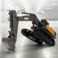 HUINA 1/14 Tracked RC Excavator Remote Control 1592 RTR RC Trucks Model 2.4GHz Light Sound Outdoor Toys Boys Gifts TH18065