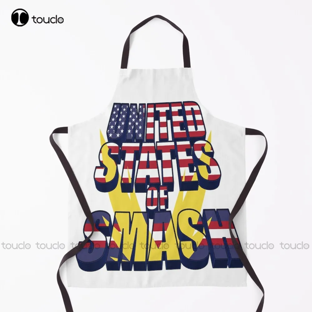 United States Of Smash Apron Woodworking Apron Garden Kitchen Customized Unisex Adult Apron Household Cleaning Apron