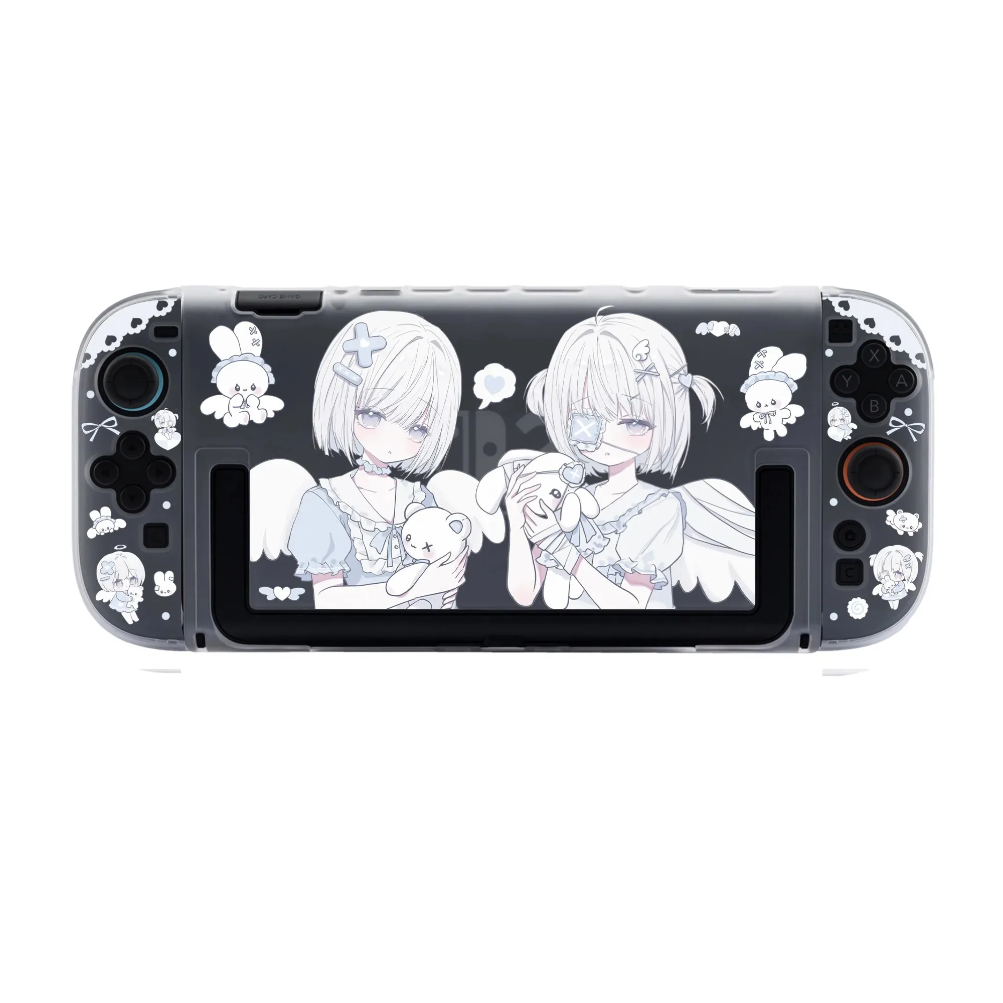 

Чехол Kawaii Anime для Nintendo Switch 2/OLED, раздельный жесткий чехол, крышка док-станции Joy-Con, аксессуары для игровой консоли Lite