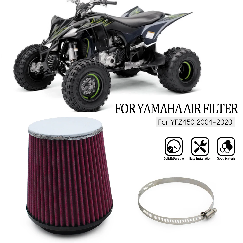 

Motorcycle High Flow Air Intake Filter Cleaner Element For Yamaha YFZ450 2004 - 2009 YFZ450X 2010 - 2011