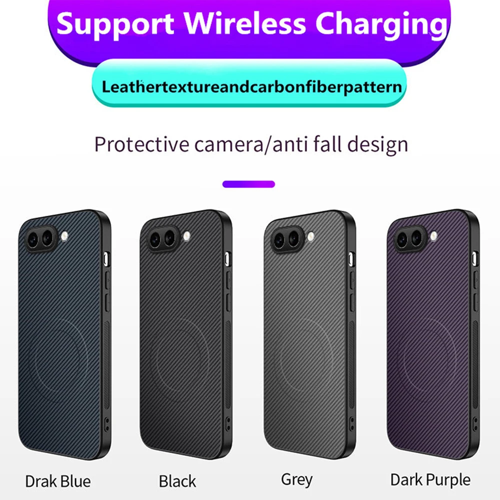 Luxury Carbon Fbier Magnetic Case For Google Pixel 10 Pro XL 10 Pro 10A 6 6A 7 Pro 7A 8 9 8a Wireless Charging Heat Dissipation