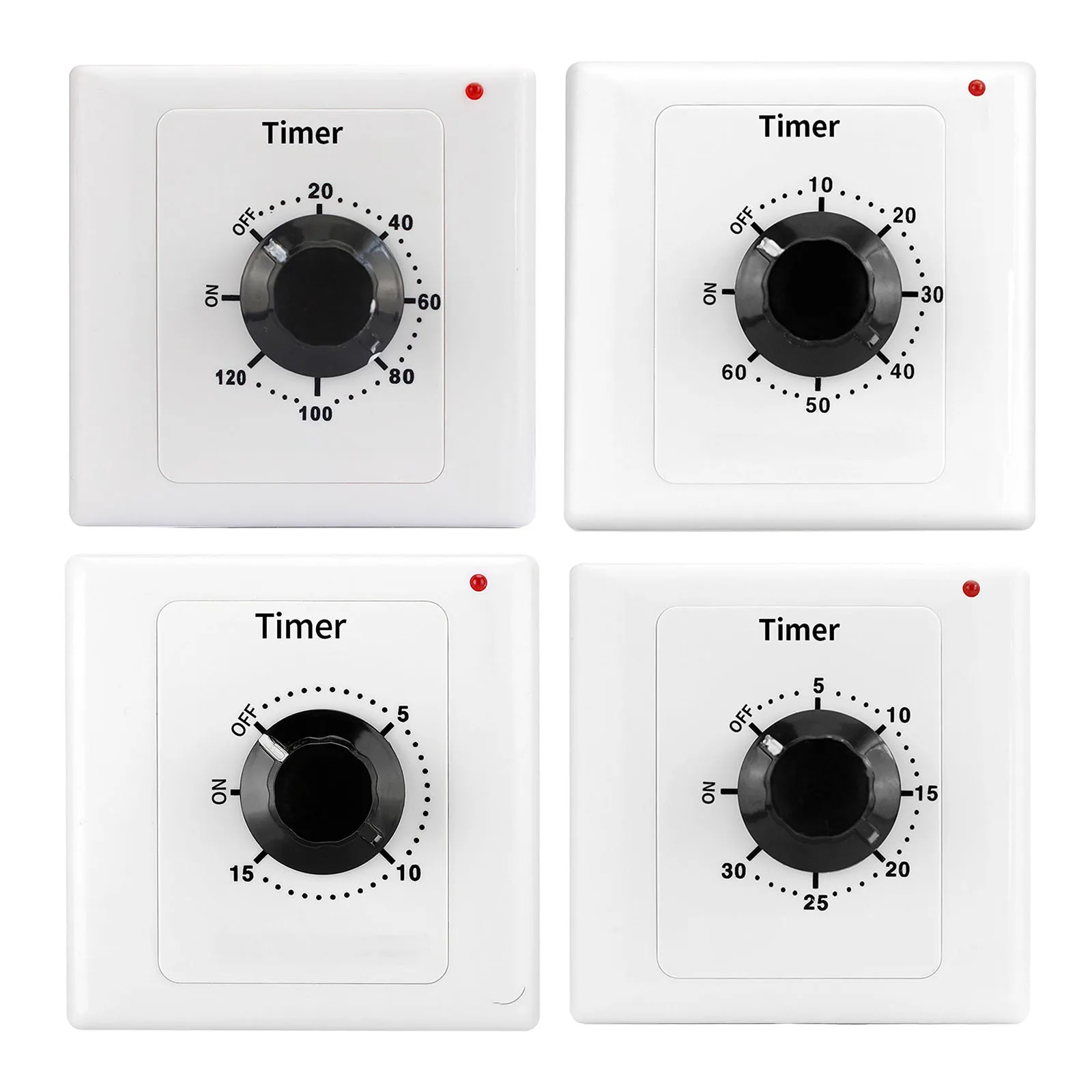 Digital Timer Control Switch Socket Countdown Timer Switch AC250V 15A Electronic Mechanical Countdown Controller