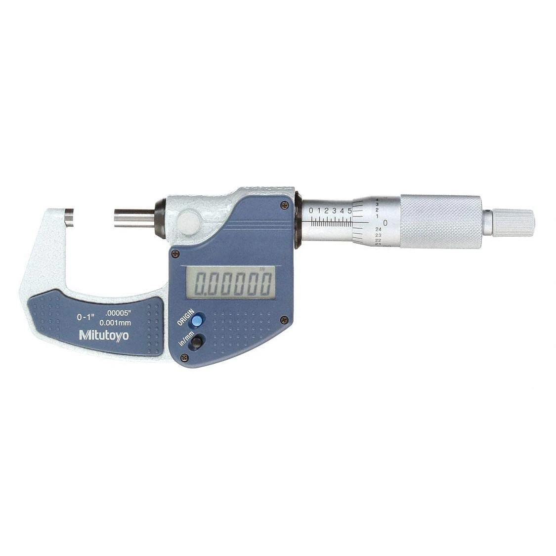 

Japan Made 293-831-30 Range: 0-1"/0-25.4 mm Metric/inch Digimatic Outside Micrometer