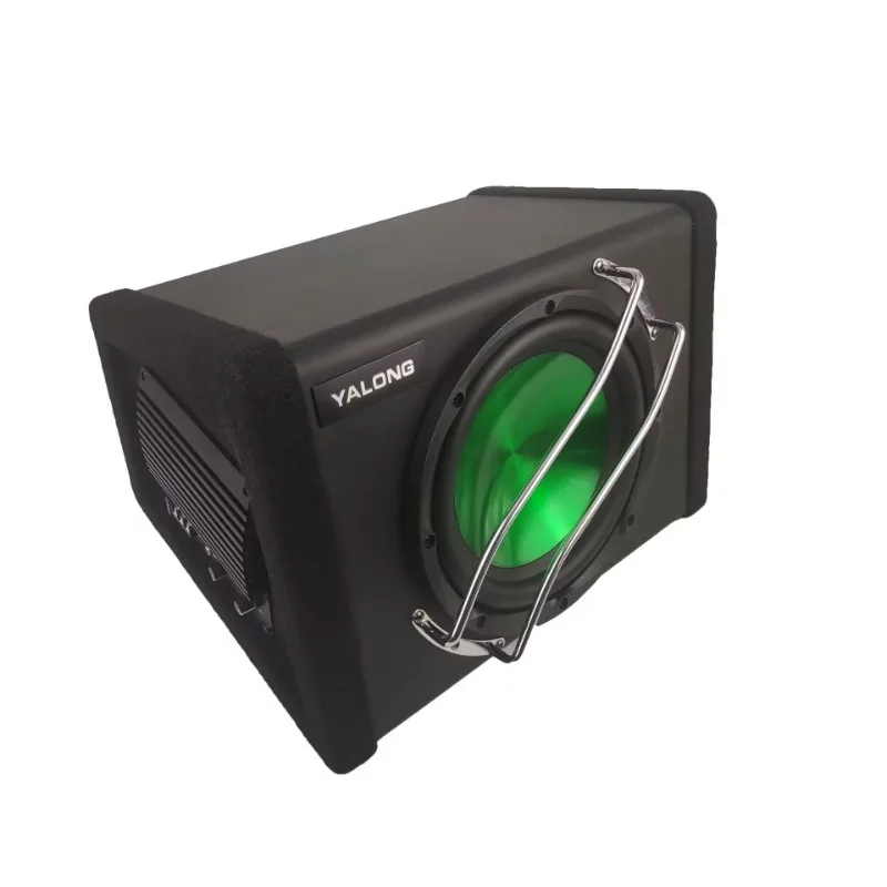 Fotografia 7: KYYSLB alto-falante de caixa de atualização e modificação de áudio de carro de 10 polegadas, subwoofer trapezoidal de carro de alta potência ativo