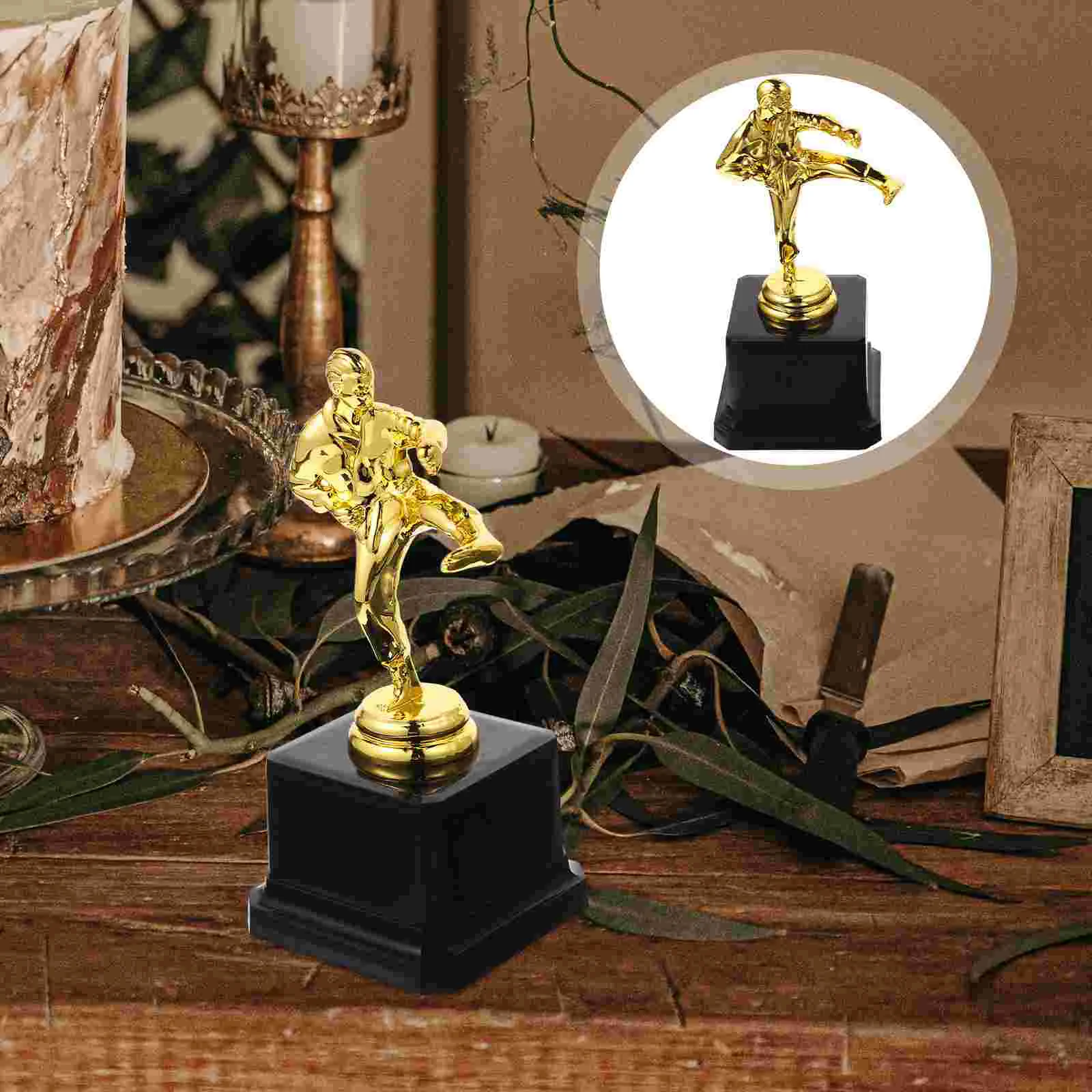 

Taekwondo Trophy Track Suit Party Competition Award for Kindergarten Cup Sportswear Ceremony Decor Plastic Child Celebration