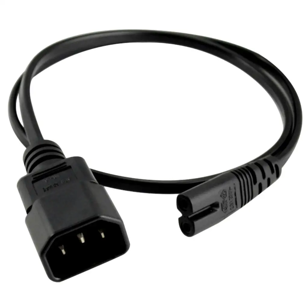 10A IEC 320 C14 إلى C7 كابل تمديد العرض لـ PDU UPS DMX