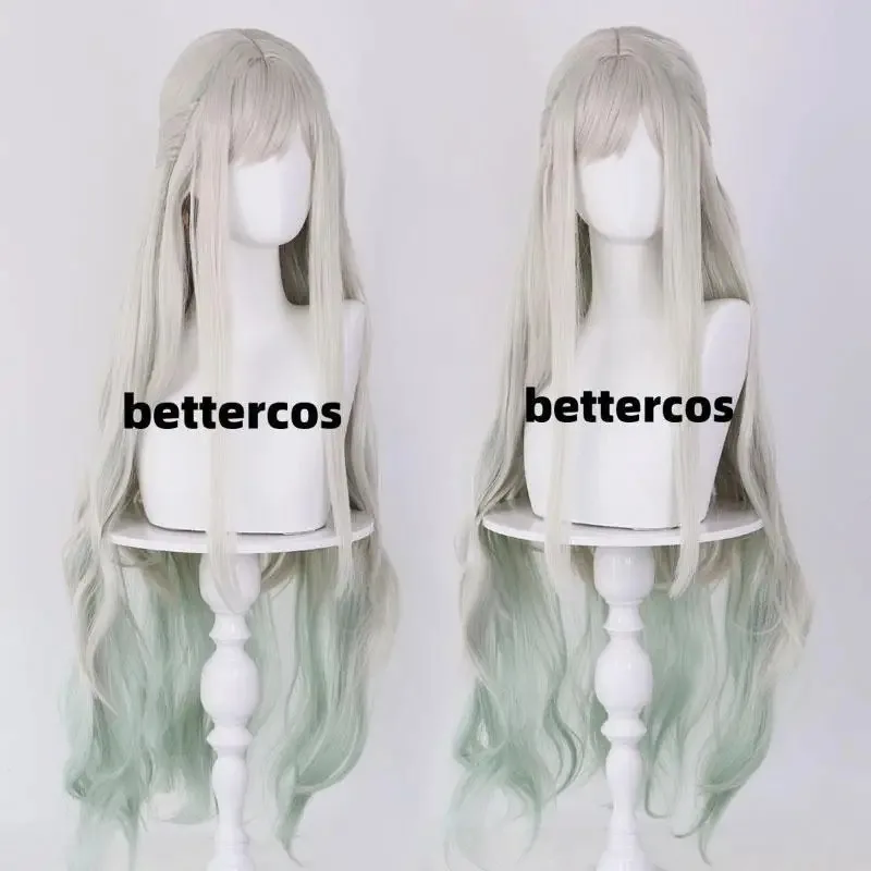 CyYashiro Nene Cosplay Peruca de cabelo sintético longo Cosplay perucas de cabelo de Halloween + touca de peruca