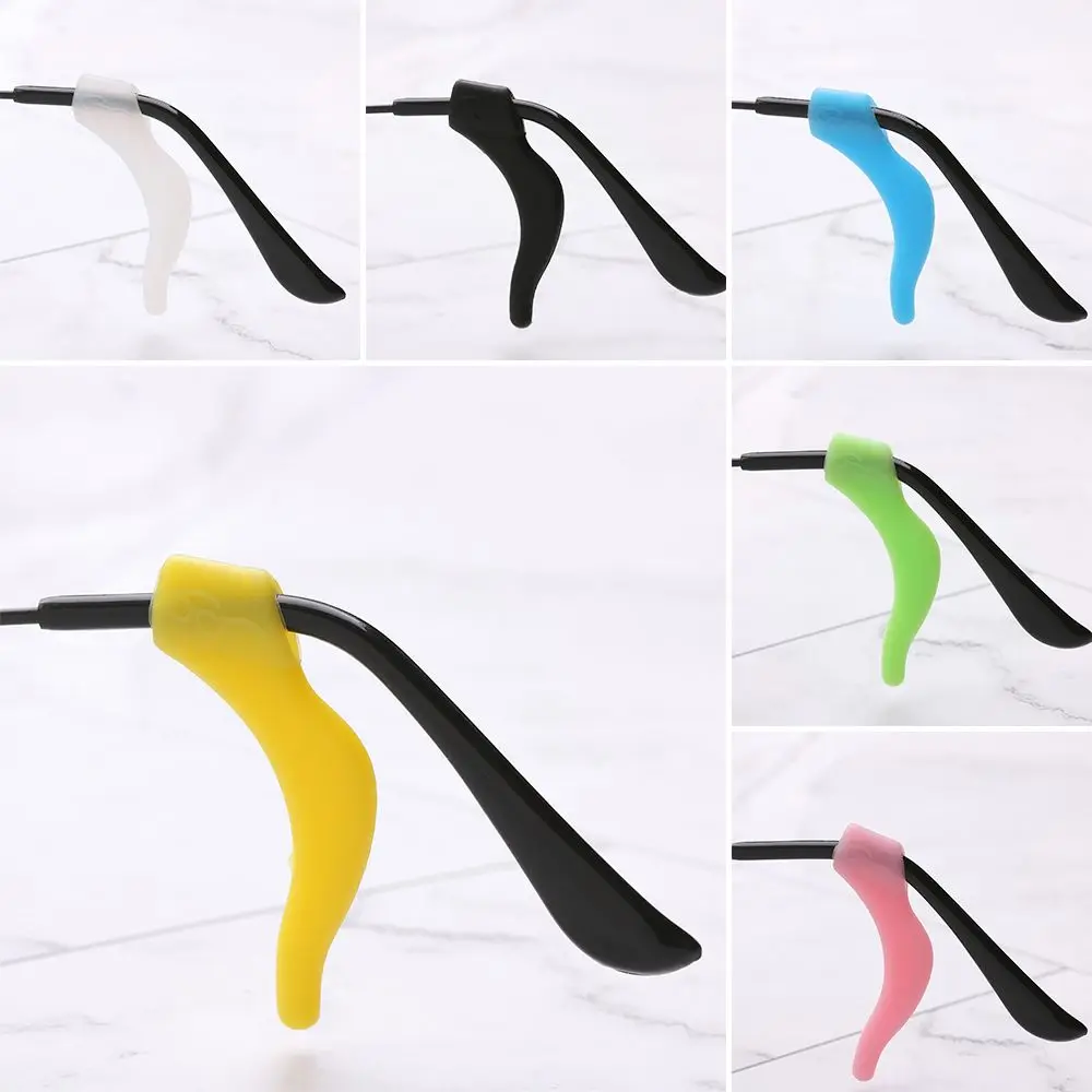 2 pairs Accessories Silicone Anti Slip Soft Ear Hook Glasses Ear Hooks Sports Temple Tips Eyeglass Holder