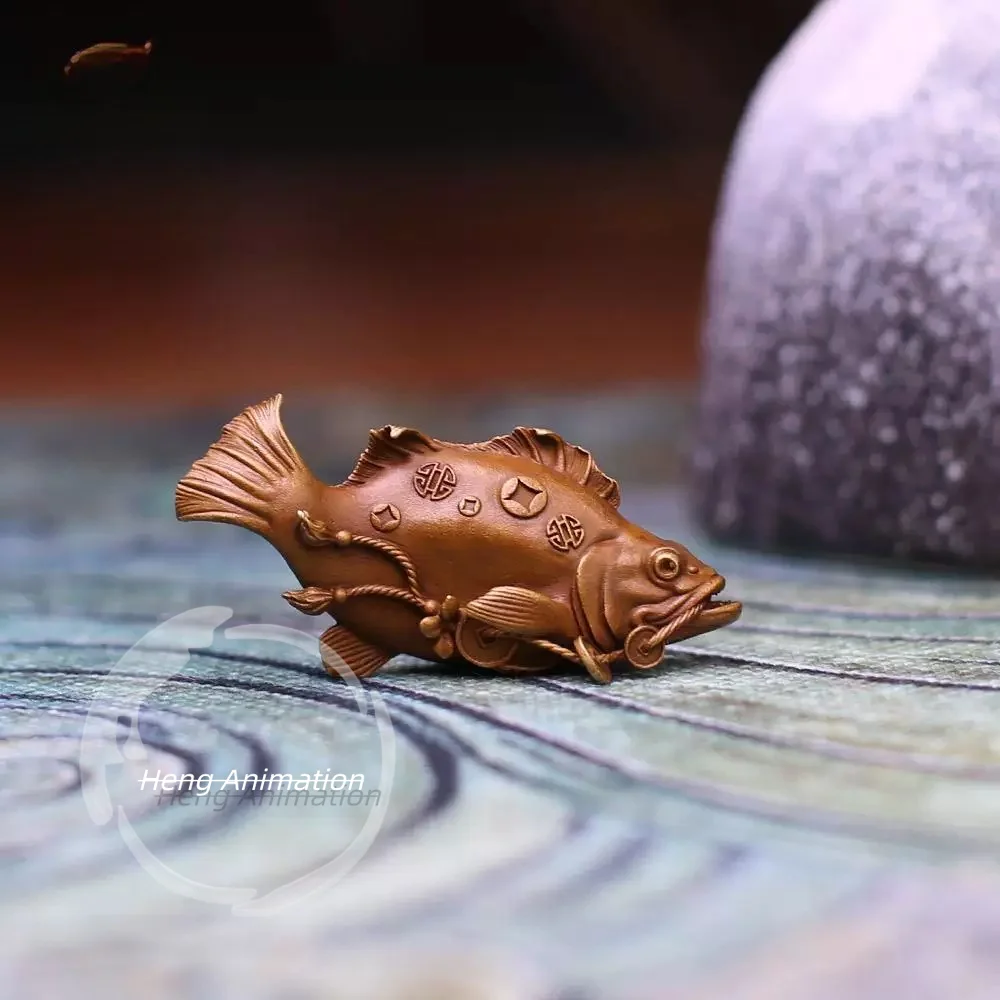 In Stock 6 #rich Fish Brass Brass Home Porch Office Study Ornament, Collection, Cool