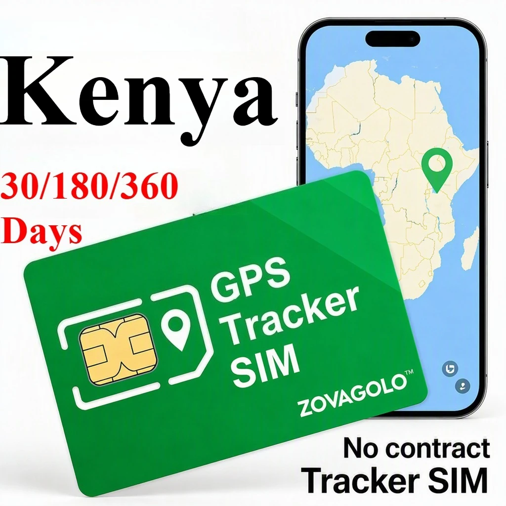 Kenya IoT Pure Data SIM 30‑360Days 360MB Low‑power Consumption, Plug‑and‑Play GPS Tracker, Real‑time Family Position Across