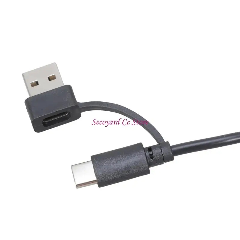 N3UC Switches Enabled USB Type C Adapter Cable DC4.0x1.7mm For PowerBank LED Setups