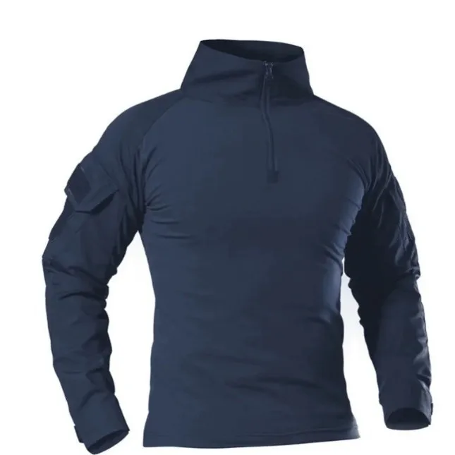 Tactical Hiking Shirt Men Outdoor Combat Military Long Sleeve Hunting Camouflage Climbing Shirt Breathable Quick Dry Sportswear