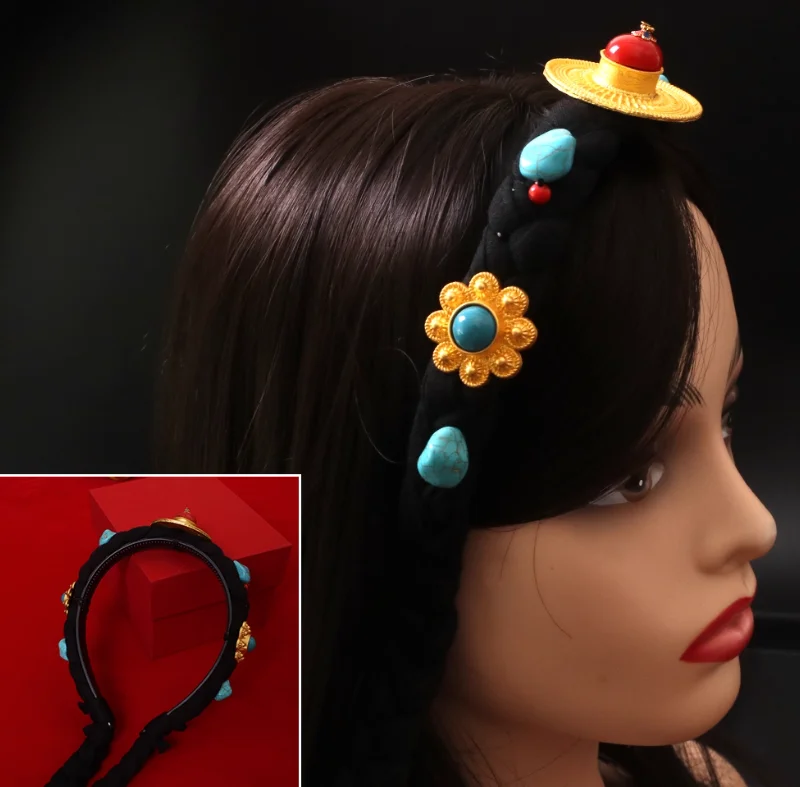 

Chinese Tibetan Ethnic Style Female Hairband Hair Accessories