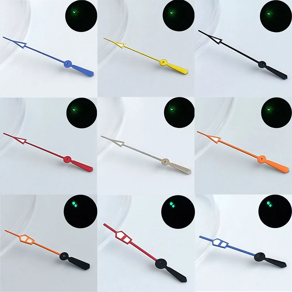 مؤشر الساعة أخضر مضيء مناسب NH34 NH 35 NH36 ساعة يد تعمل بالحركة ساعة مجددة مخصصة من جهة ثانية #3