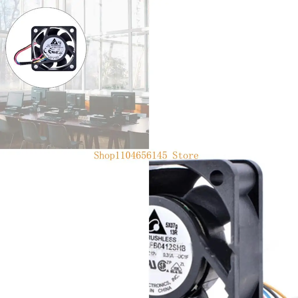 

5 ASD High Speed ​​40-мм охлаждающий вентилятор 500-12000RPM Двойной шарик подшипник 4 см AFB0412SHB 4015