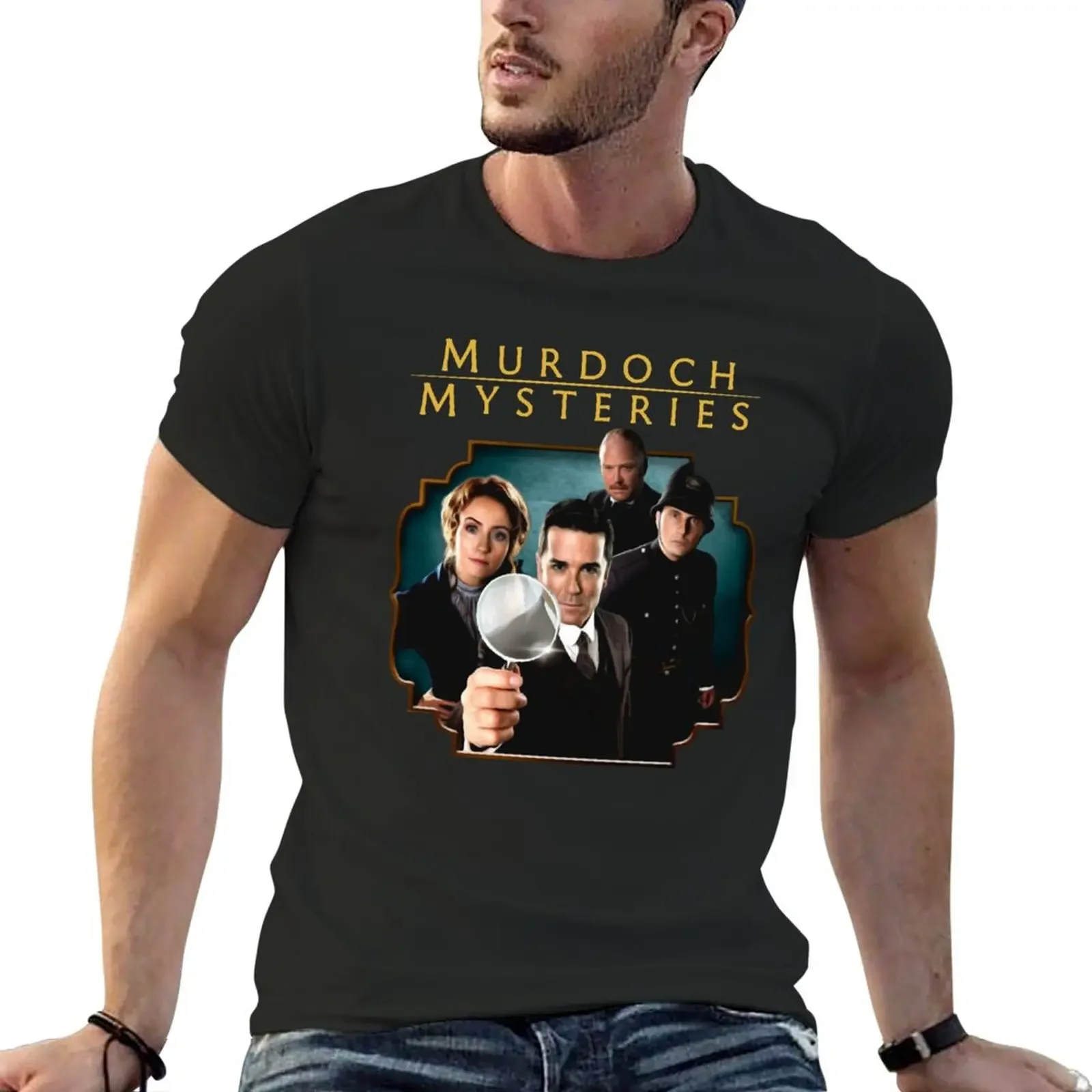 

New MURDOCH MYSTERIES T-Shirt summer top blank t shirts plus size tops t shirt for men