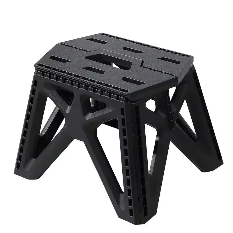 Portable Folding Stool with Strong Load Support, Sturdy Construction for Outdoor Adventures, Camping, Fishing, and Beach Trips image 4