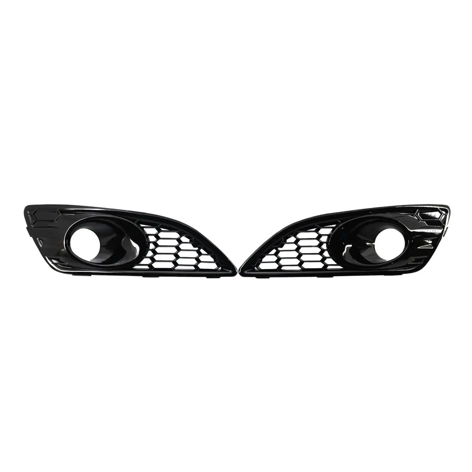 Front Bumper Lamp Cover Grille Grill Fits 2013 2014 2015 2016 High Performance Direct Replaces Durable Spare Parts