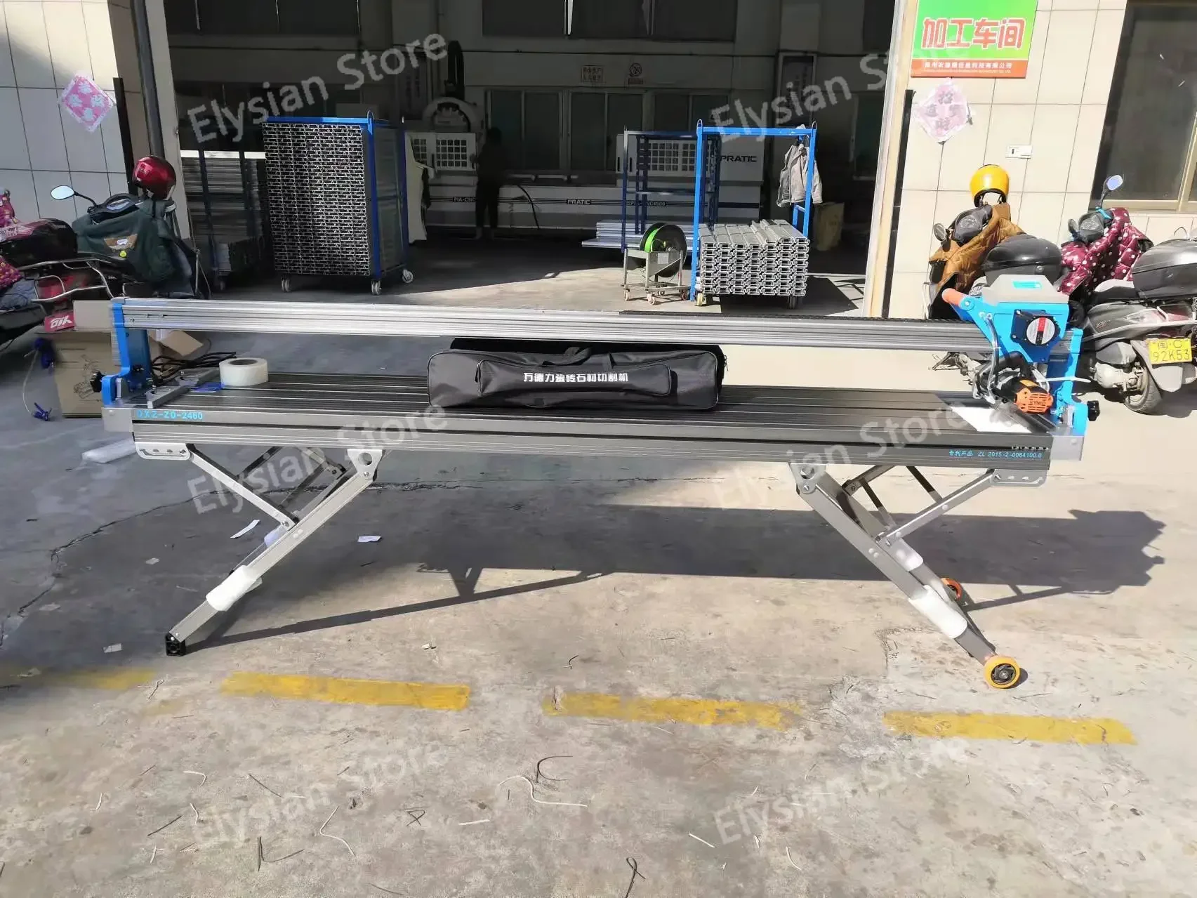 Wandeli Portable 1200mm 1600mm 2460mm Water Tile Cutter Machine Electric Desktop Saw Stone Cutting Machinery