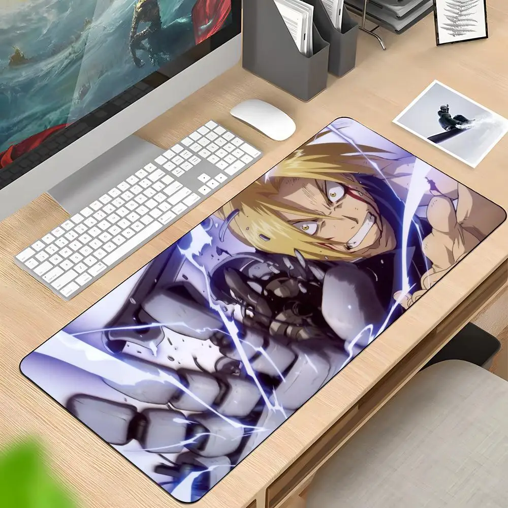 

Коврик для мыши Fullmetal Alchemist, резиновый противоскользящий коврик для клавиатуры 40x90 см, коврик для мыши, игровые аксессуары, коврик для офисного компьютера XXL