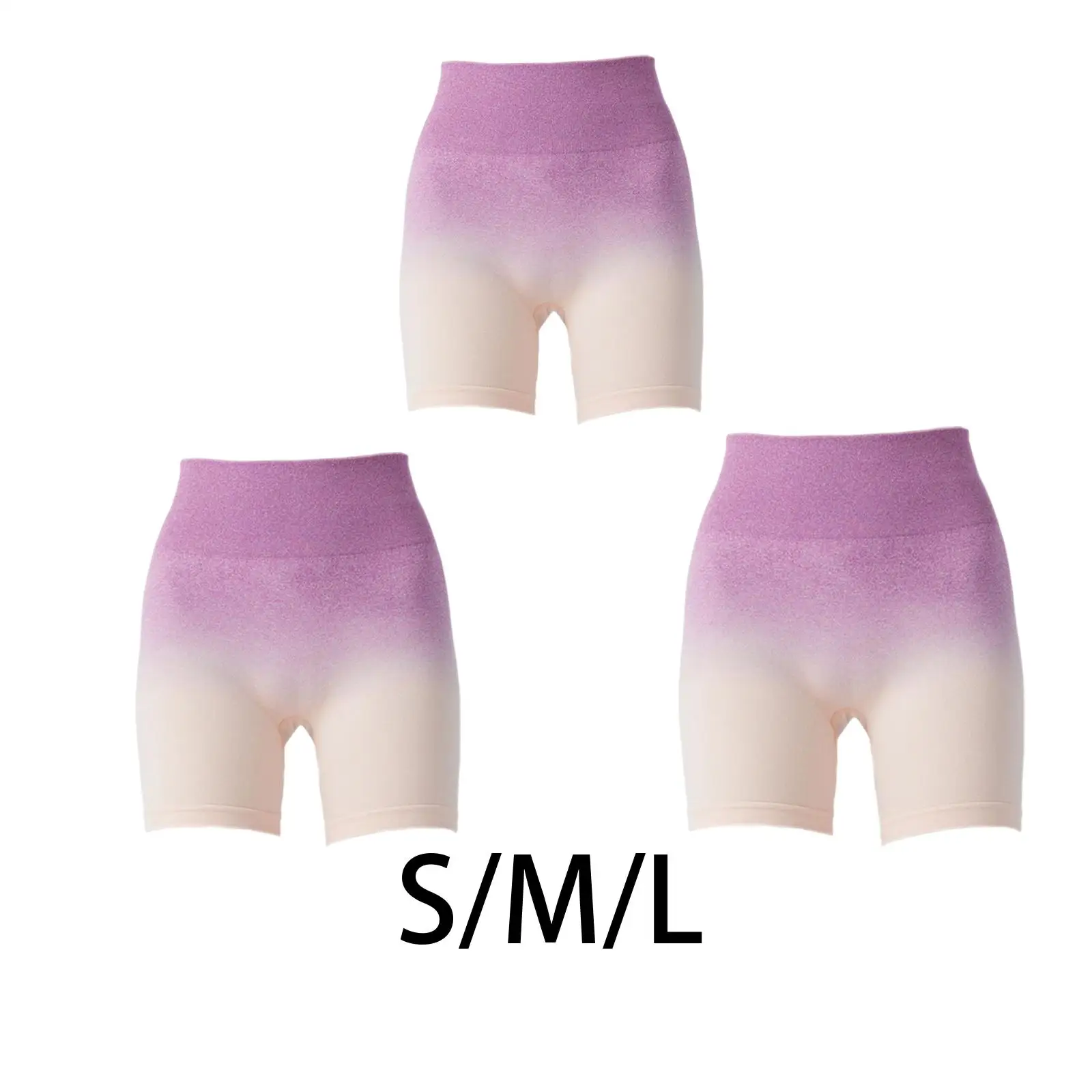 Yoga Shorts, Butt Elastic Underwear High Body Waist Tummy Control Clothing Anti Exposure Sports Shorts for Fitness