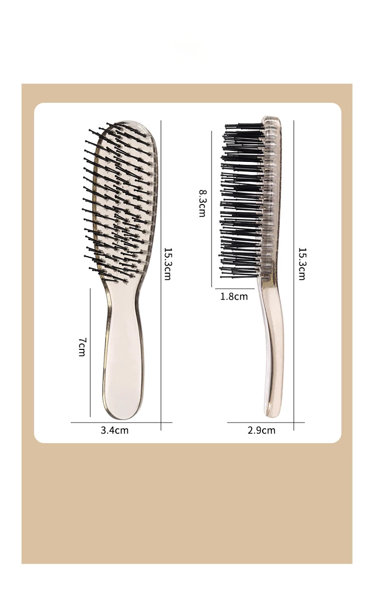 مشط تدليك جديد لتنظيف فروة الرأس ومضاد للكهرباء الساكنة للاستخدام المنزلي، مشط تصفيف الشعر الجاف والرطب ذو الاستخدام المزدوج خاص للشعر المستعار الحقيقي